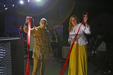Županja in Nika Barič sta uradno odprli Most športnih junakov Trbovelj