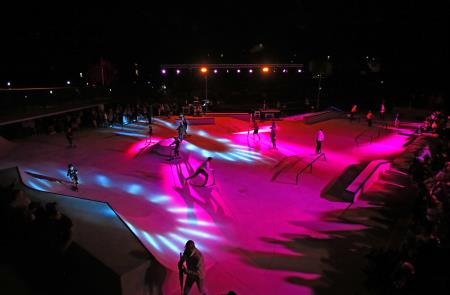 Otroci s skiroji preizkušajo nov poligon